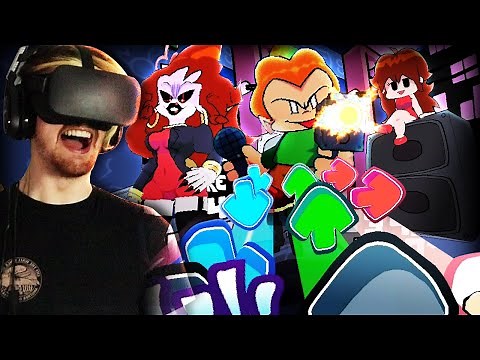 LITERALLY DODGING PICO'S BULLETS IN VR + TAKING ON WEEK 4! | Friday Night Funkin' (VR)