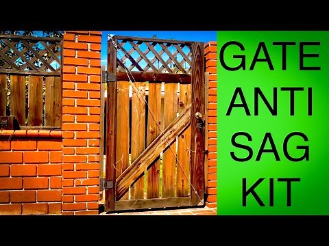 How to repair a Sagging Gate with a cable support Anti Sag Gate kit