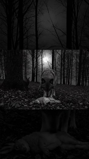 Wolf 🐺🍖 With His Prey – Nature’s Raw Instinct