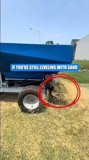 Topsoil vs Sand: The Best Way to Level Your Lawn #shorts