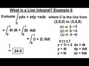 Calculus 3: Line Integrals (18 of 44) What is a Line Integral? [(y)dx+(z)dy+(x)dz] Example 6