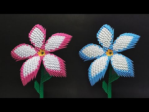 Create a Beautiful 3D Origami Flower with Ease