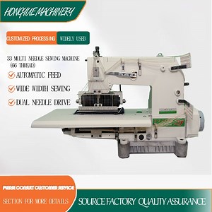 [Hot Item] 33 Needle 66 Ordinary PP Threads Double Chain Stitch Sewing Machine
