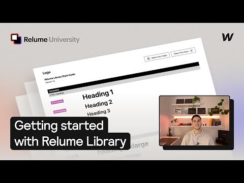 Getting Started With Relume Library