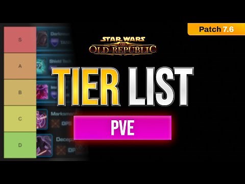SWTOR 7.6 PVE TIER LIST | Best Classes for Operations