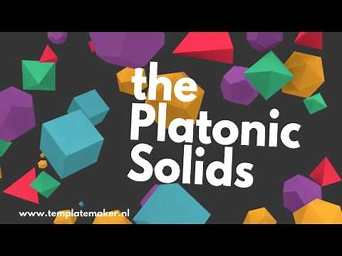 Platonic Solid templates from ✂︎templatemaker.nl