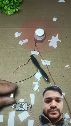 Small dron motor fan power project experiment