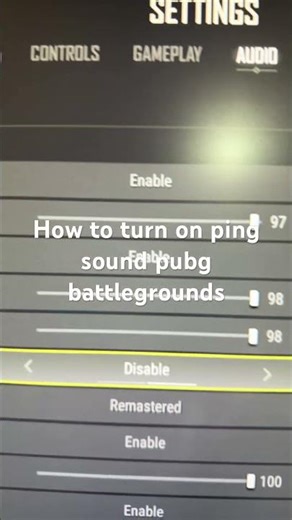 How to turn on ping sound pubg battlegrounds
