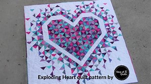 PAPER Exploding Heart Quilt Pattern by Slice of Pi Quilts [fat Quarter and Scrap Friendly Quilt Pattern] - Etsy