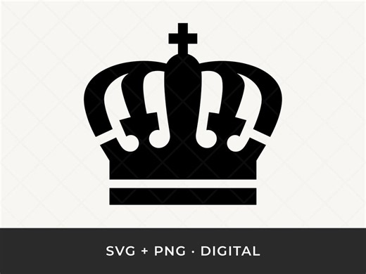 Crown SVG: King, Queen, Prince, Tiara Clipart, Royal Silhouette Cut File for Cricut - Etsy UK
