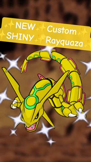 I Made Some ✨NEW✨SHINY✨Rayquaza! #shinypokemon