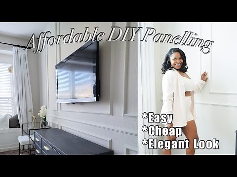 Easy DIY Wainscoting | Affordable Elegant Wall Treatment