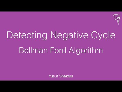 Detecting Negative Cycle - Bellman Ford Algorithm - step by step guide