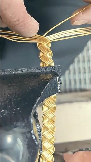 Handmade Gold Chain Making Process 🌐 #jewelry #luxury #gold