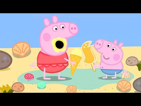 Peppa Pig Jumps in Muddy Puddles and Goes to the Beach 🐷 | Peppa Pig Official Family Kids Cartoon