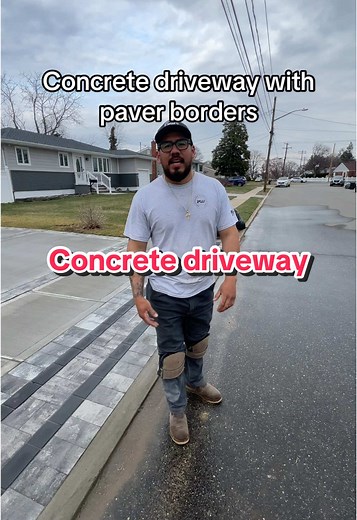 Concrete Driveway with Paver Borders – Project Showcase