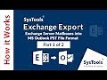 Exchange Export - Export Multiple Exchange Server Mailboxes into MS Outlook PST File Format