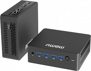 AWOW Mini PC AK50,11th Gen N5095 Prozessor(Up to 2.9GHz) Mini Computer, SODIMM DDR4 16GB+256GB M.2 SATA3 SSD, 4K Triple-Videoausgang, Dual WiFi, RJ45×2 LAN, 4 x USB 3.0, BT 4.2