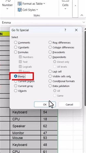 Stop filling Excel blanks manually ❌ This shortcut does it in seconds ⚡