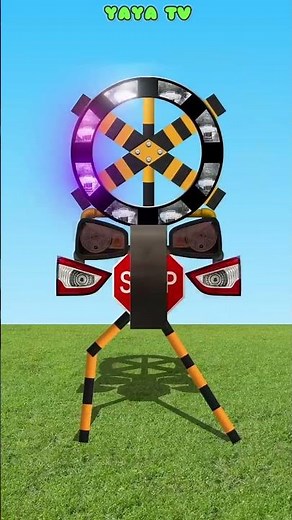 Absorption and merging railroad crossing _吸収合体する踏切 _Shorts Coffin dance meme 2025