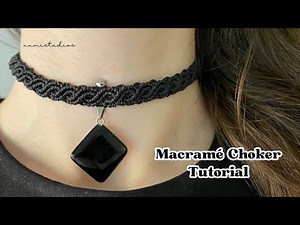 How to Make a Macrame Choker | Easy DIY Macrame Necklace Tutorial