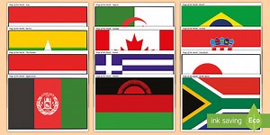 Flags from around the World Posters