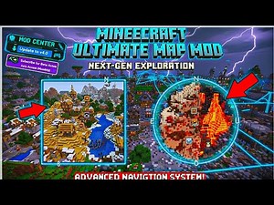 🔥 Best Minimap Mod for Minecraft PE/Bedrock 1.21+ | Live Map, Waypoints & Radar Addon 🚀