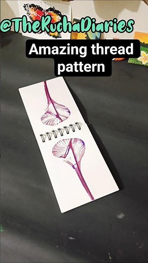 Amazing Thread pattern making | Thread Art painting #shorts