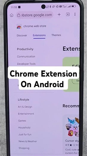 how to use chrome extensions on android #android #chrome #extension