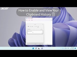 How to Enable and View Your Clipboard History in #Windows11