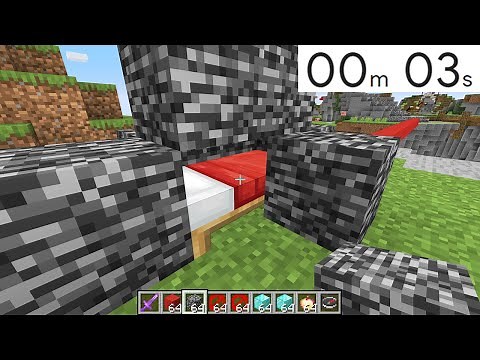 Minecraft Bedwars but I used CREATIVE MODE for 5 seconds...