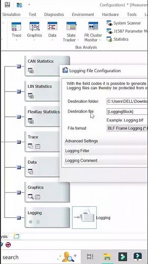 how to config logging in CANoe #shorts