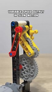 6.1K views · 198 reactions | Variable Speed Output in Slow Motion #lego #legotechnic #mechanical #mechanism #engineering #gearbox #transmission | Bricks Master Builders | Facebook