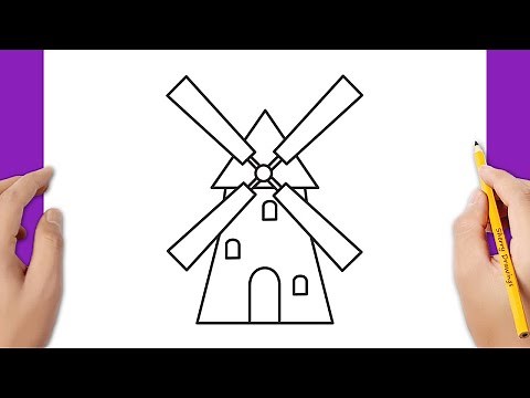 How to draw a windmill