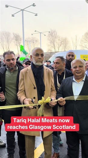 Tariq Halal Meats opens its first-ever branch in Glasgow, marking a historic moment for the city and Scotland. The globally recognised halal franchise brings premium halal meats and groceries to Scotland, with exceptionally high demand already seen in Glasgow - Shields Road, Kinning Park, Glasgow G41 1LA @Tariq Halal @𝗠𝘂𝗷𝘁𝗮𝗯𝗮 𝗔𝗹𝗶 𝗦𝗵𝗮𝗵
