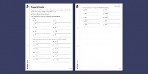 Square Roots Worksheet