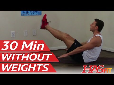 30 Min Workout without Weights - HASfit Exercises without Weights - Work Out without Equipment