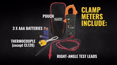 Klein Tools AC/DC Digital Clamp Meter, TRMS Auto-Ranging 400 Amp CL390