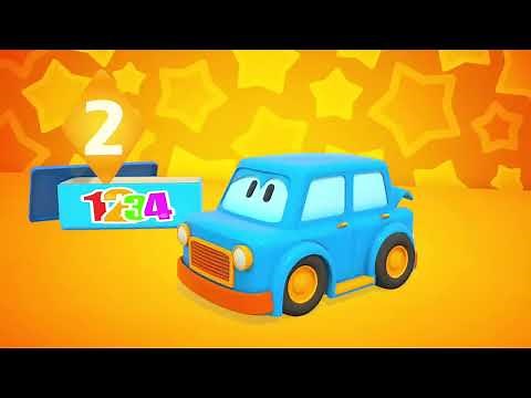 Car cartoon for kids & full episodes cartoon compilation - Learn numbers with street vehicles.
