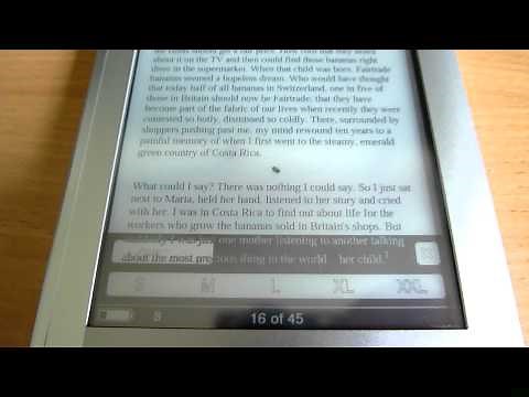 Sony PRS 600 - Page handling