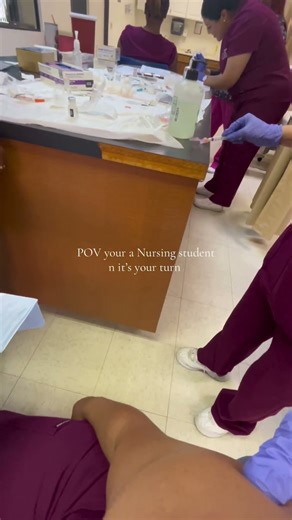 POV: You're the patient in nursing skills lab 🫣 #shorts #pov
