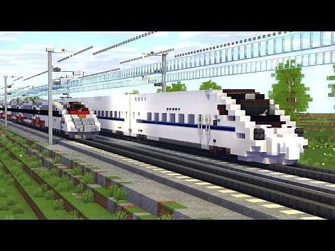 Minecraft High Speed Rail Train Animation 2