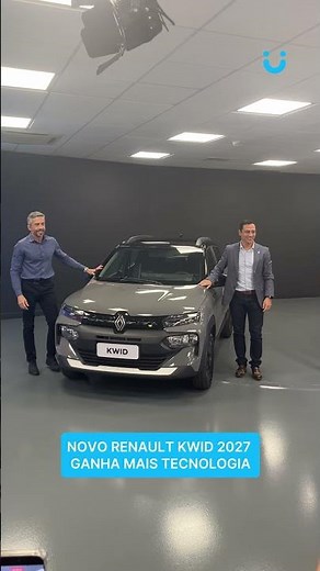NOVO RENAULT KWID 2027 GANHA MAIS TECNOLOGIA