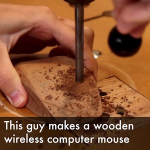 1.8M views · 16K shares | This guy makes a wooden wireless computer mouse | YOO | Facebook