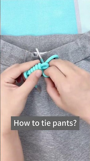 Unlock the Style Secrets: Mastering the Art of Drawstring Ties on Pants!