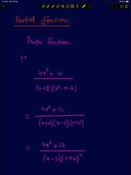 A2 MATH P3: PARTIAL FRACTIONS - THE TYPES OF FRACTIONS…