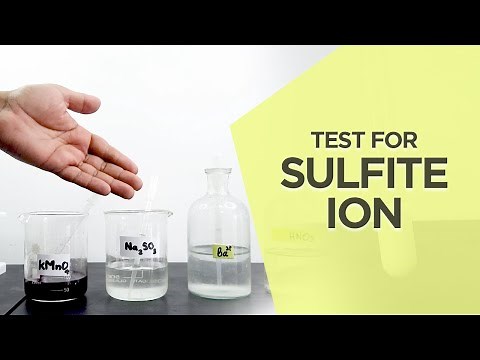 Qualitative analysis of Sulfite ion | The Real Chemist
