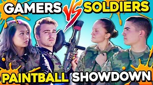 37K views · 541 reactions | Gamers Vs. Soldiers Paintball Challenge ⚔️ | REACT | Facebook