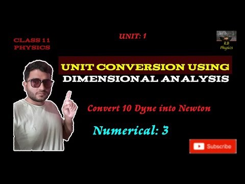 Unit conversion using dimensional analysis || Class 11 Physics Numericals || Raju Bhusal