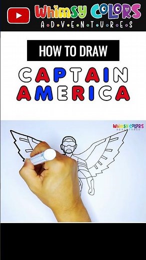 How to Draw Captain America for Beginners | Step-by-Step Easy Drawing Tutorials